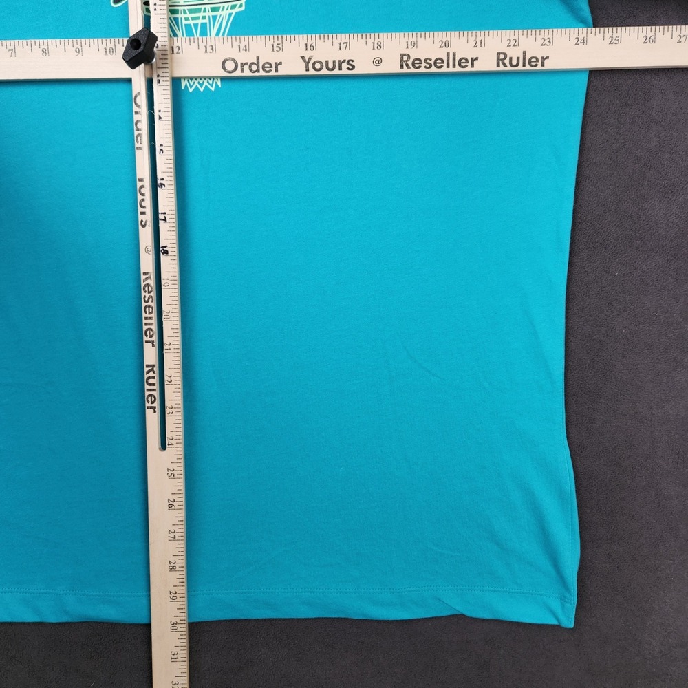 Nike Dri-FIT Basketball Shirt Men XL Dusty Cactus Green Spell Out Swoosh Graphic - Picture 6 of 9
